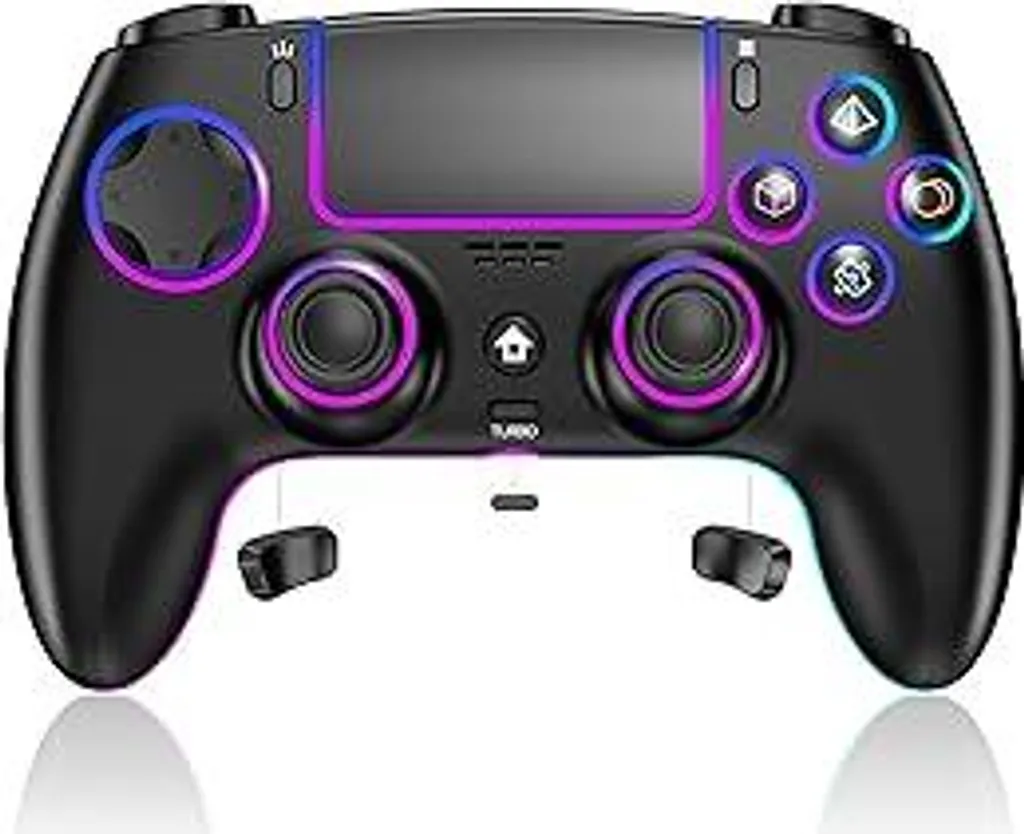 Controller Pro PS5 con Turbo e 6-Assi - Batteria 1500mAh RGB per Steam