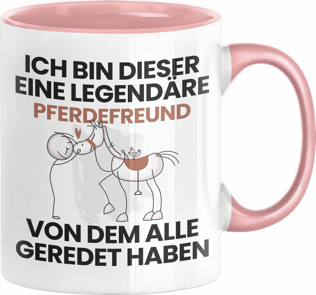 Pferdefreund Geschenk Tasse Lustige Geschenkidee Geburtstag für Pferdefreund Ich Bin Dieser Legendäre Pferdefreund Von Dem Alle Geredet Haben Kaf...