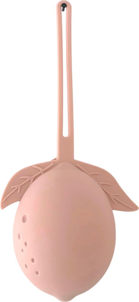 Zayno Schnullerhalter "Zitrella" in Rosa | Hygienisch, Schnulleraufbewahrung, Geschenk für Baby, Taufe, Geburt, Orange