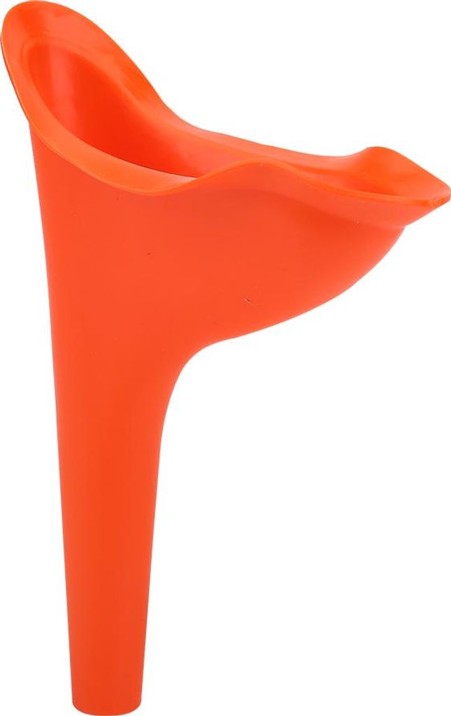 Neue weibliche Frauen Reisen Camping Toilette Zubehör Outdoor tragbare Urinal Trichter (Orange)