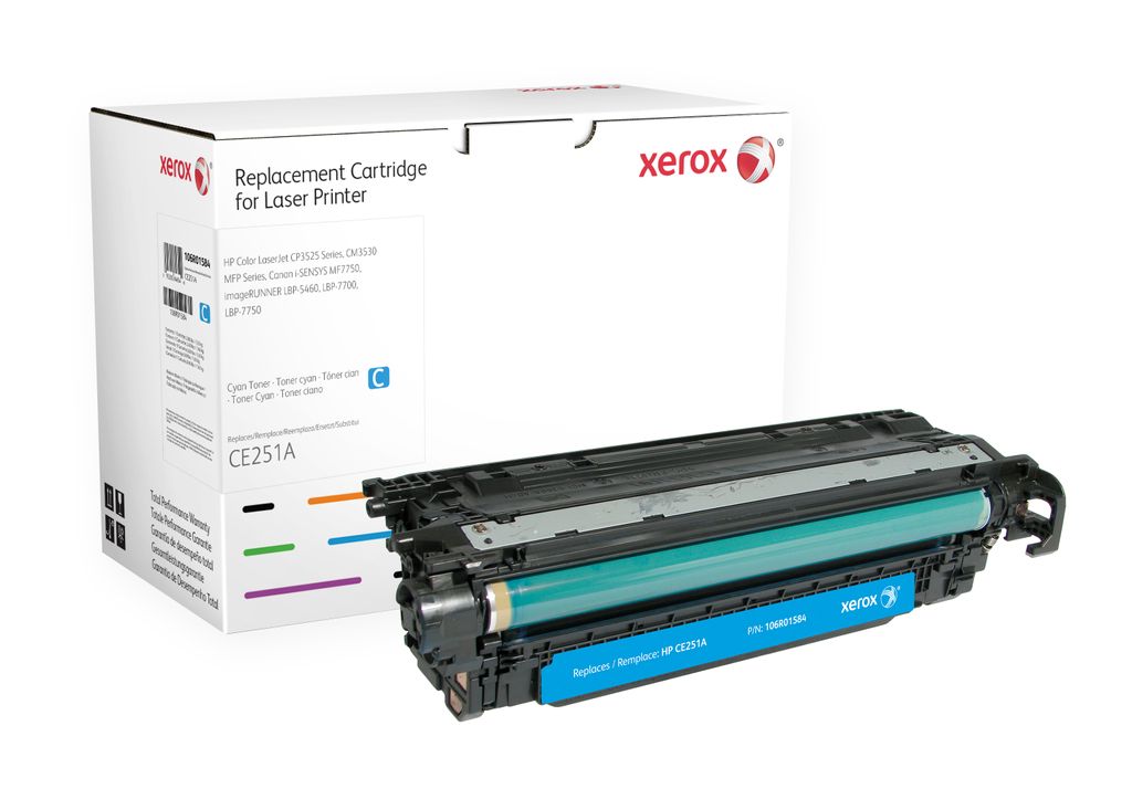 Xerox Kompatibel HP CE251A 504A Cyan Toner für LaserJet CP3525 CM3530