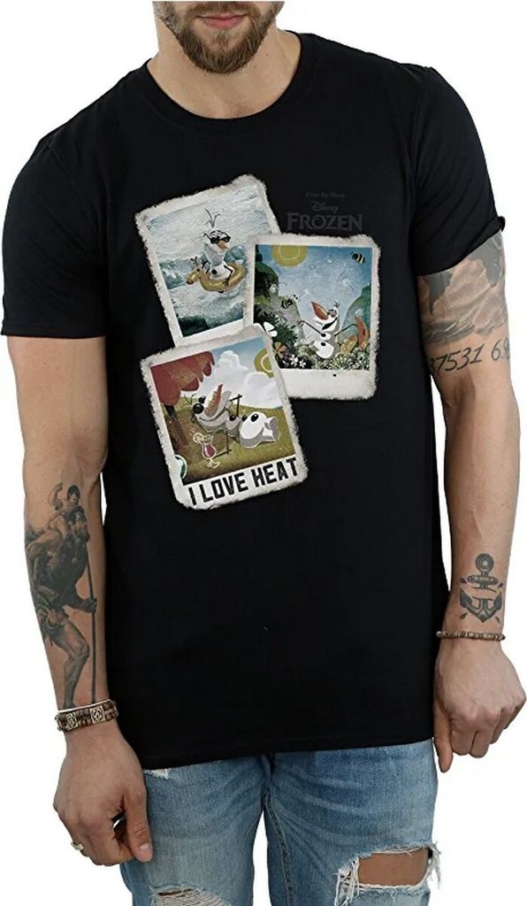 Frozen - T-Shirt für Herren BI1563 (XXL) (Schwarz)