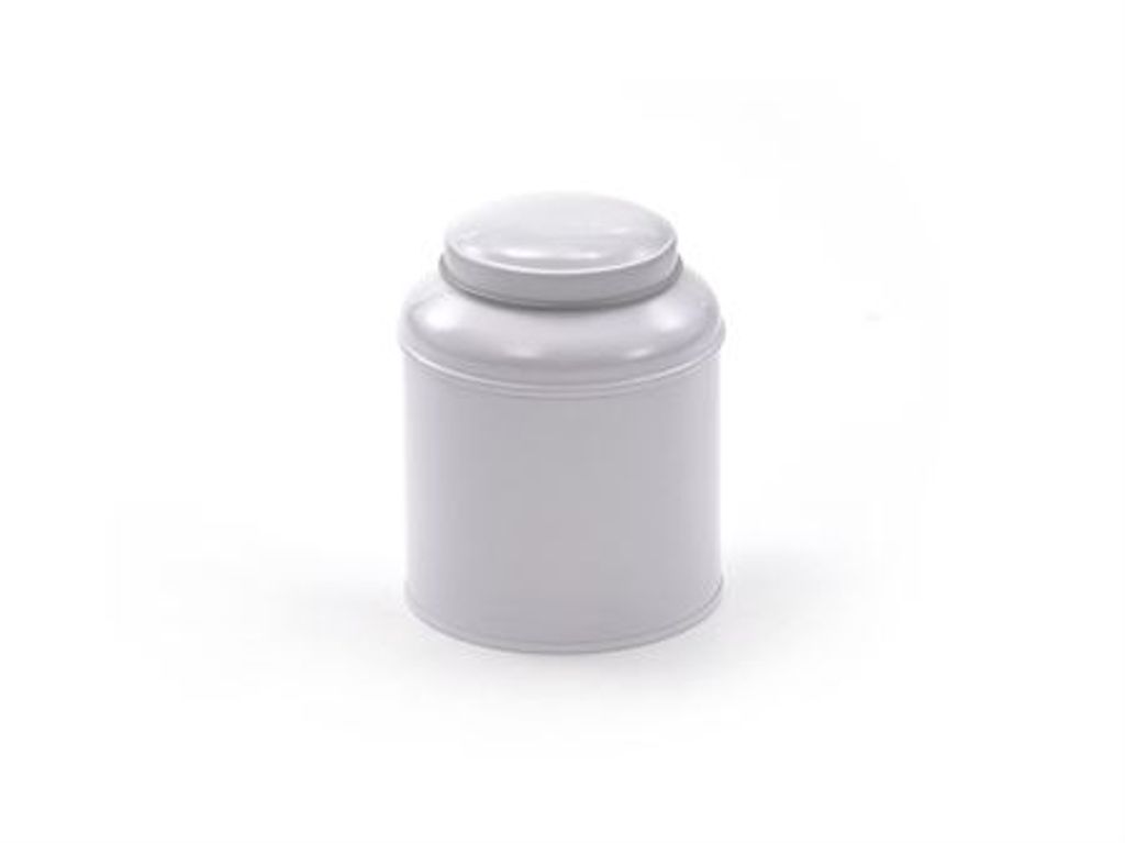 Dose "Globe", 100g rund, weiß H 11,5 cm, Ø 9 cm