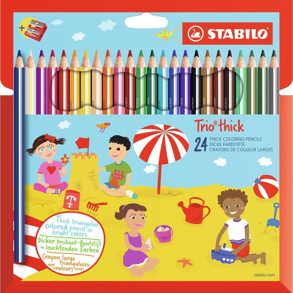 STABILO 203/2-24 Farbstift Trio dick 24ST(S) Obrázok produktu 