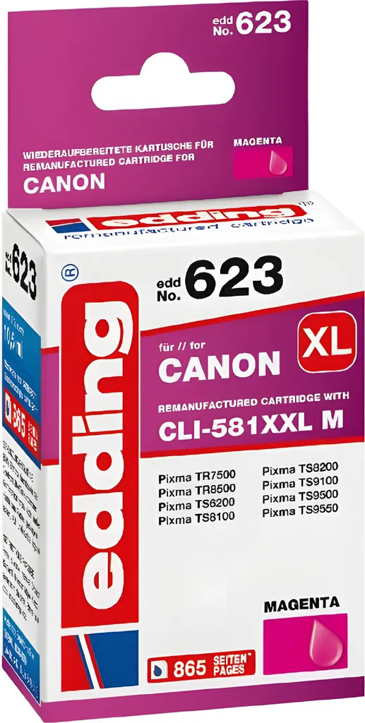 edding 18-623 Cartuccia Magenta Compatibile Canon CLI-581XXL M - Offerta