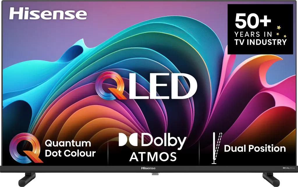 Fernseher 32 Zoll Full HD Auflösung PREMIUM 2K Schwarz QLED Hisense 32A5NQ