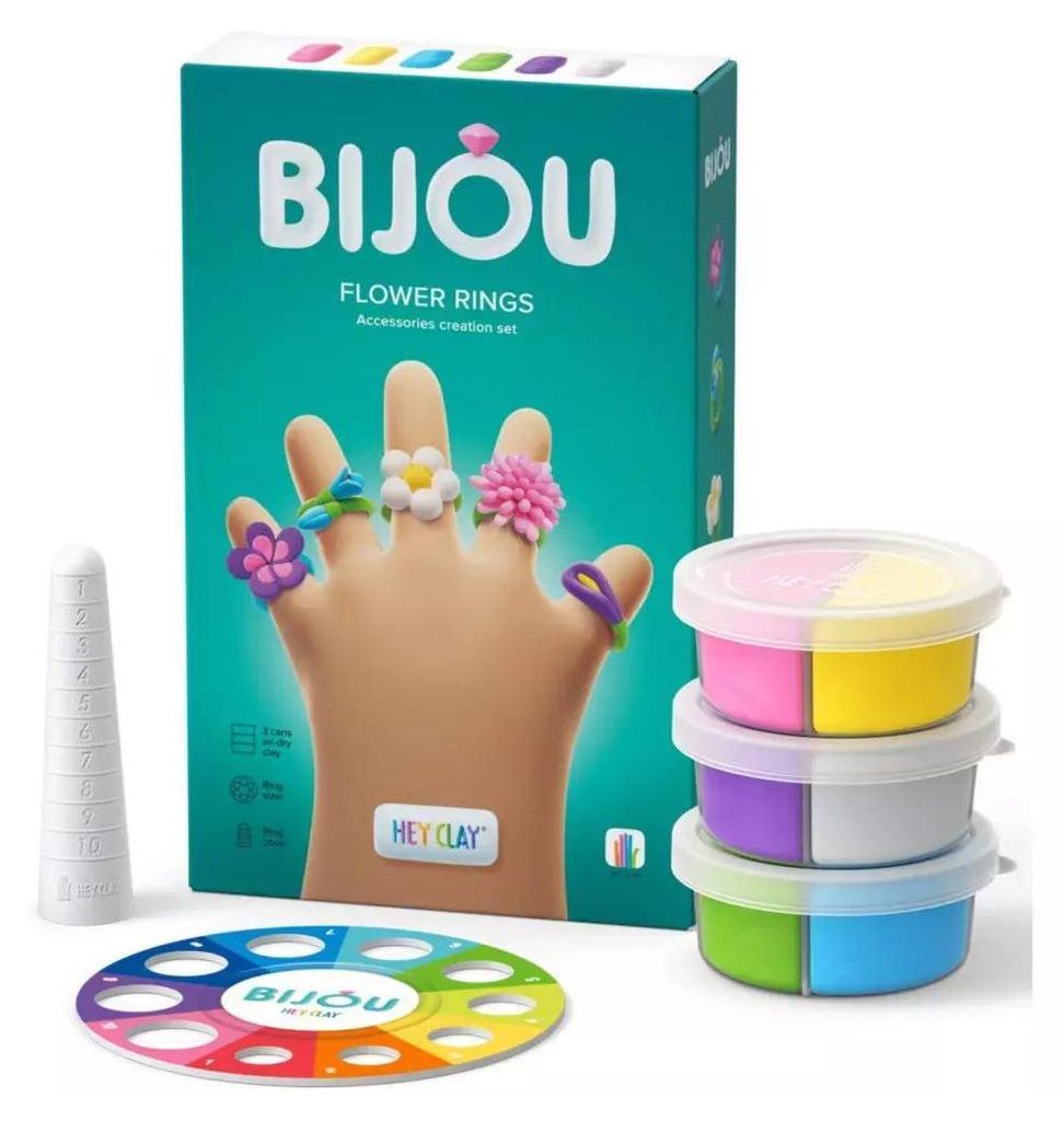 HEY CLAY Bijou Plastilin - Blumenringe Produktbild 