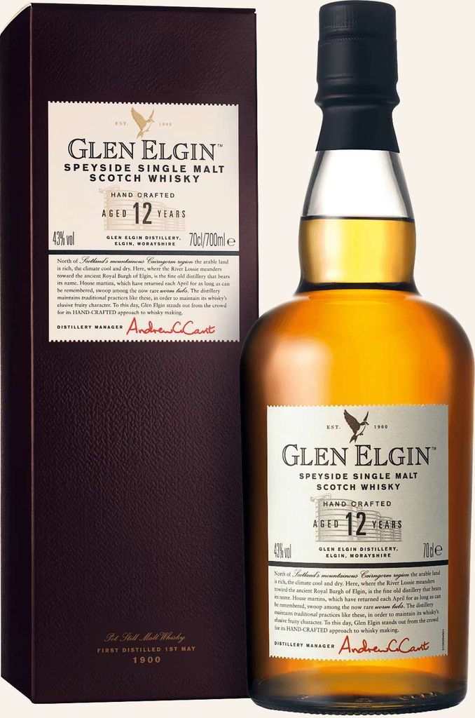 Glen Elgin 12 Jahre - Speyside Single Malt Scotch Whisky Produktbild 
