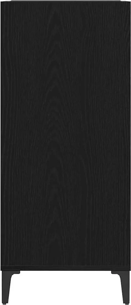 SYFAX™ Mobile Porta Vinili Rovere Nero 84,5x38x89 cm | Arredo Hi-Fi - 5
