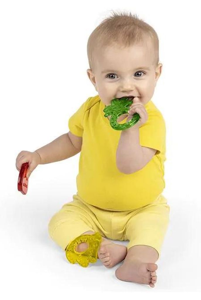 Bright Starts Juicy Chews 3er-Pack strukturierte Beißringe Produktbild 