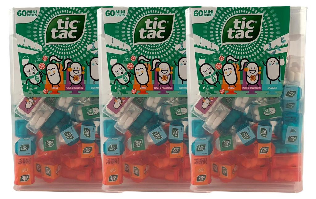 3x Tic Tac Lilliput, verpakking van 60 stuks, 228g Productafbeelding 