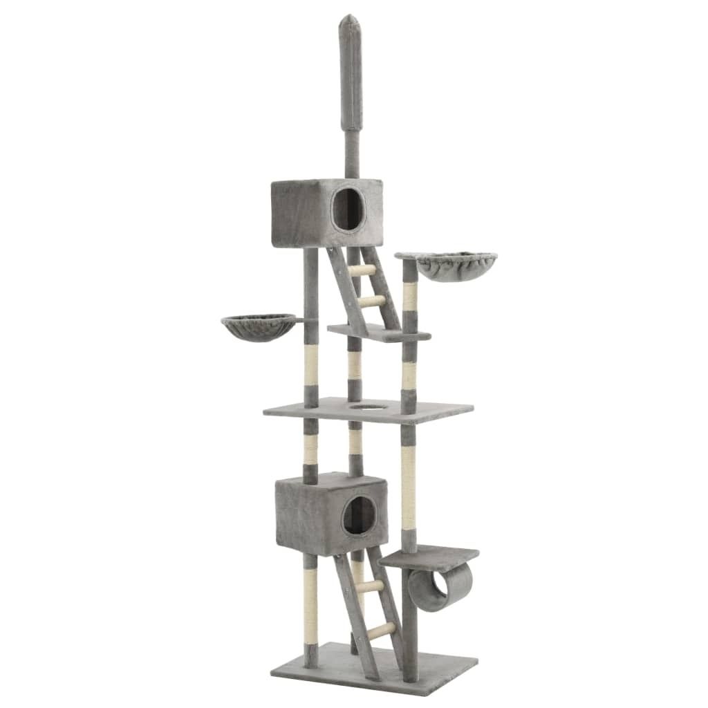 vidaXL Cat Cat Tree Sisal 230 - 260 cm Grey Obrázek produktu 