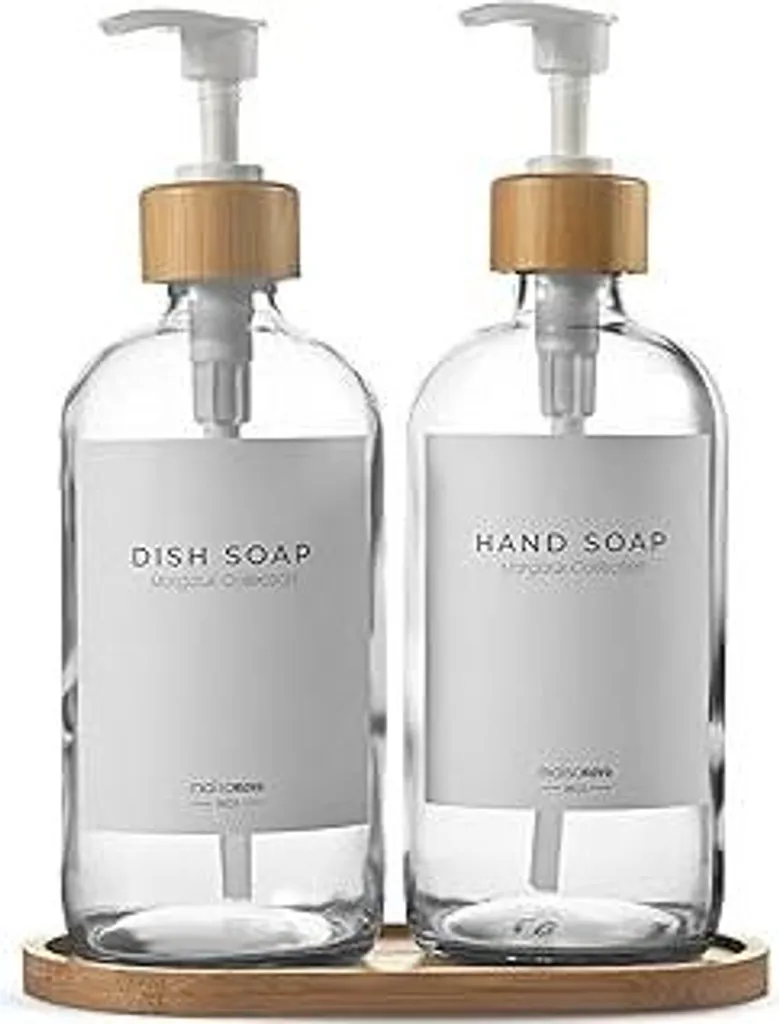 Dispenser Sapone Con Cromo Fissaggio A Muro, Vetro Satinato, Nikau