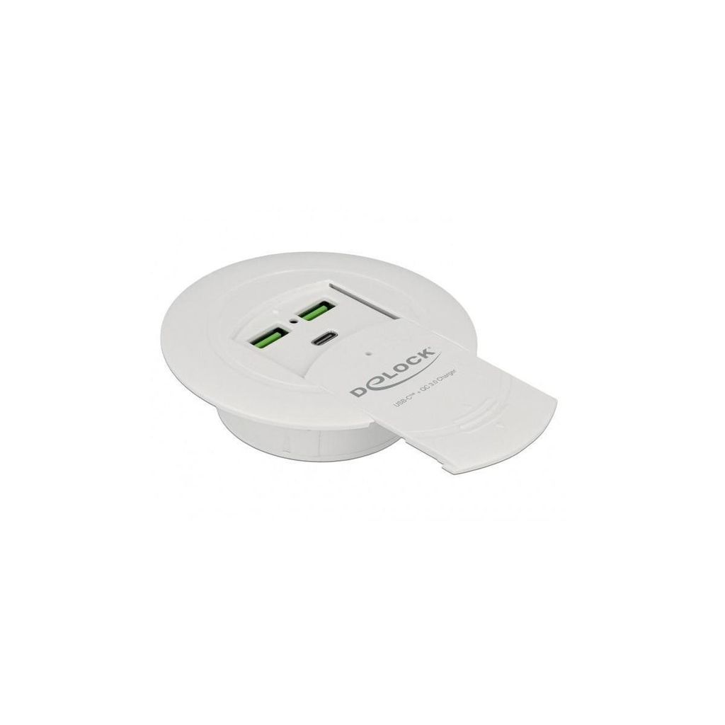 DeLOCK USB Type-C Charger PD 85 W + Qualcomm Quick Charge 3.0 for table mounting