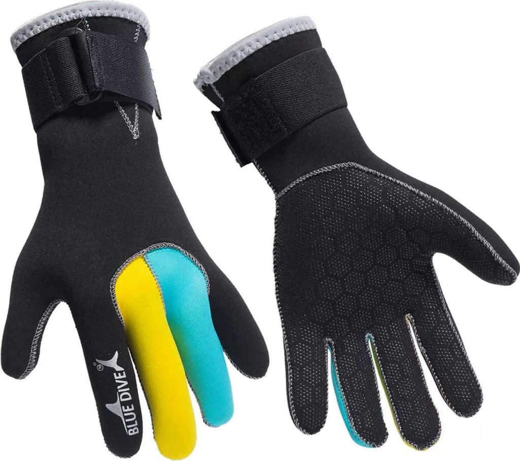 Taucherhandschuhe für Damen und Herren, 3 mm Neopren, rutschfest, warm, wärmeisolierend, abriebfest