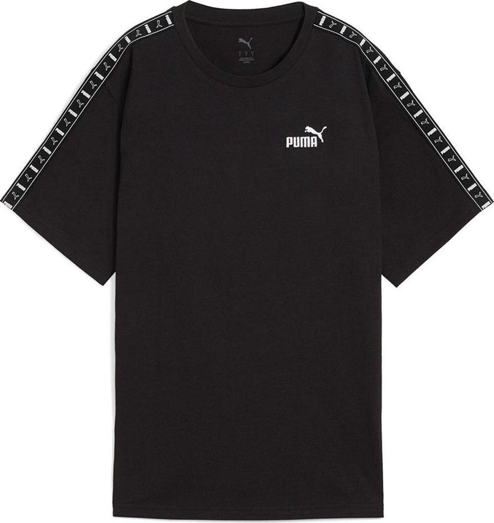 Puma ESS TAPE Relaxed Tee - schwarz, Größe:XL