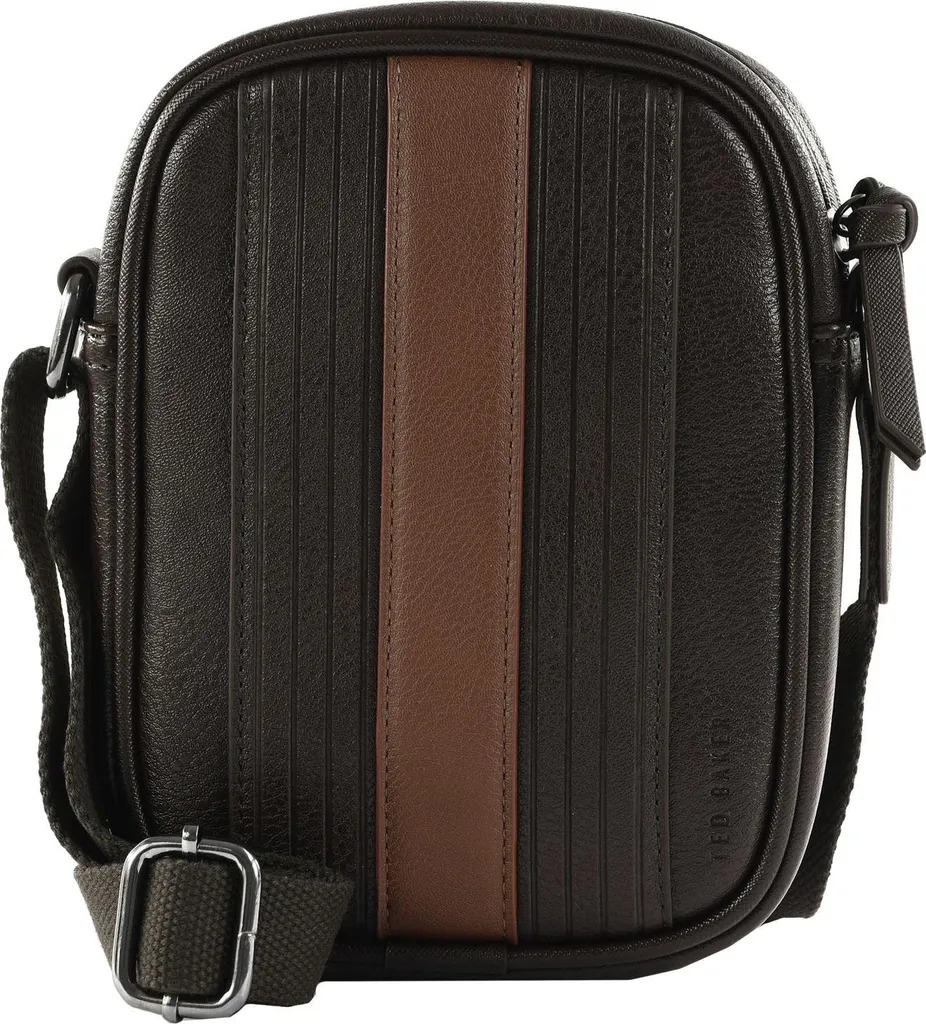 Sac bandoulière Ted Baker Evver en polyuréthane marron rayé élégant