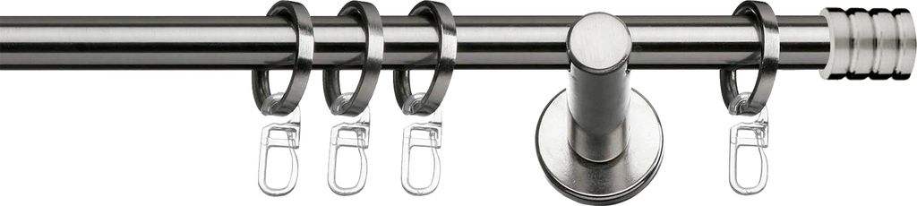 SN Deco - Stilgarnitur Lille, 19 mm, 1-Lauf, edelstahl optik, 100 cm