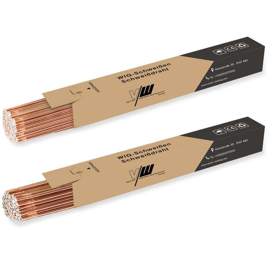 VECTOR WELDING 2kg Stahl Schweißstäbe WIG ER 70S-6 SG3 | Produktbild 