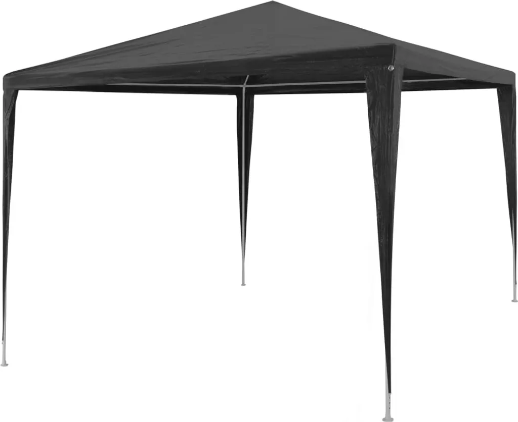 Gazebo 3x3 Antracite per Eventi | Tenda PE The Living Store Prezzo