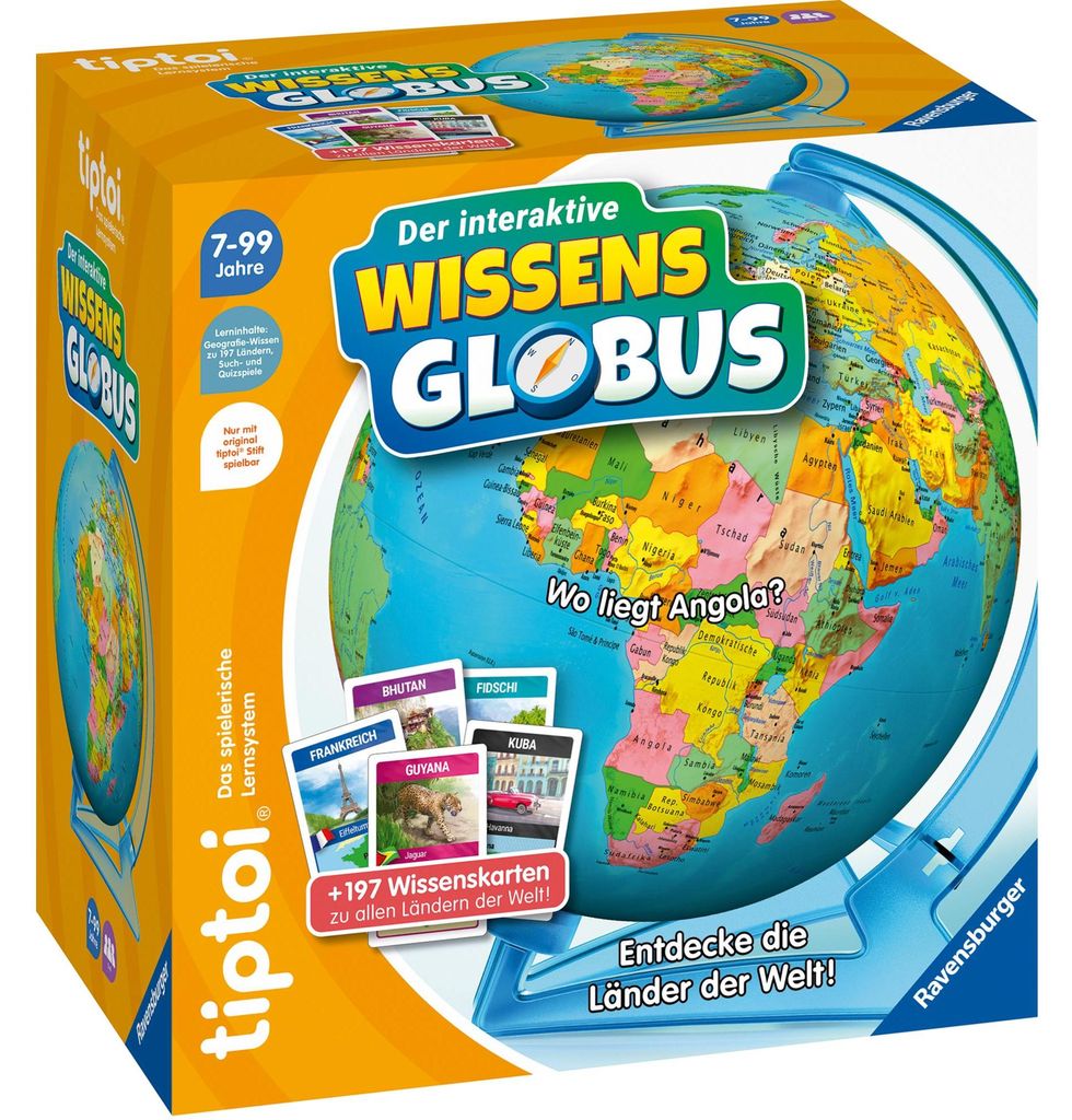 Ravensburger tiptoi Il globo interattivo della conoscenza Immagine del prodotto 