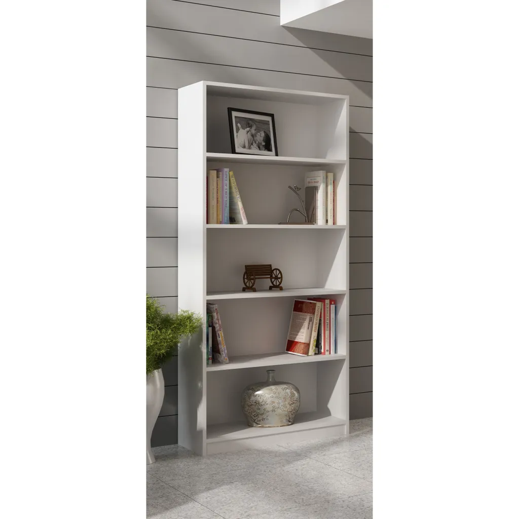 Optimiser petit espace avec la bibliothèque RAUNO 80 cm blanc mat