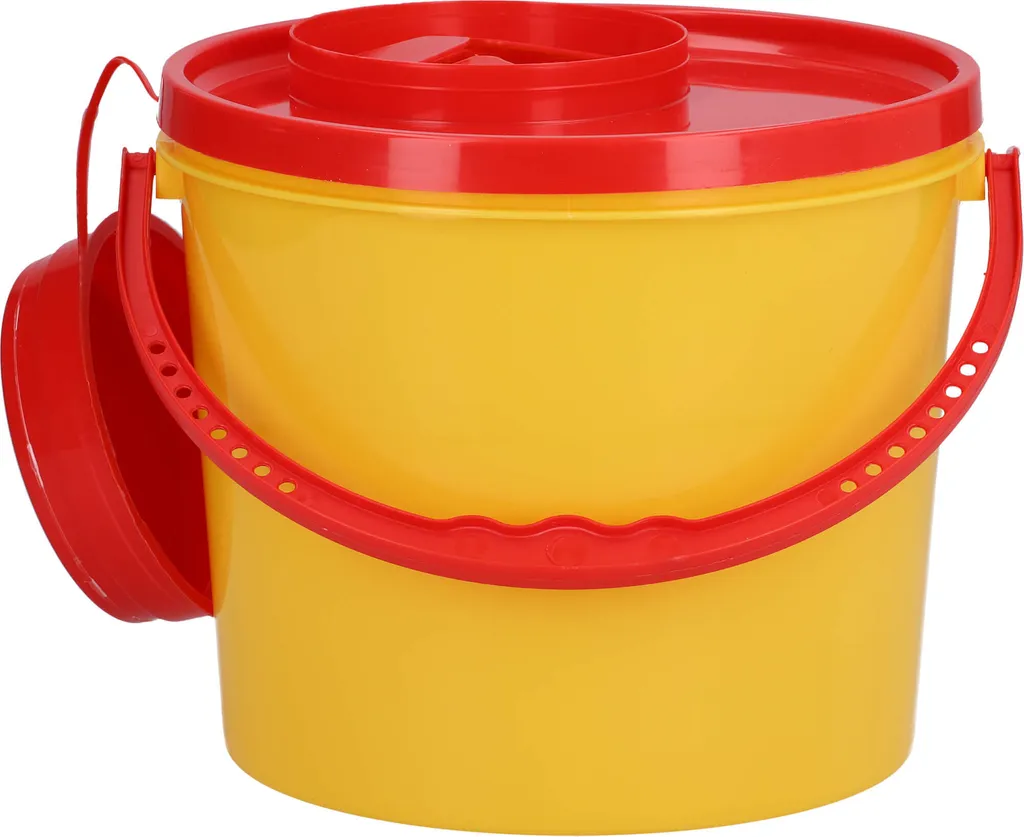 Secchio Giallo 5 Litri a Tanica | Ideale per Travaso Olio e Giardino