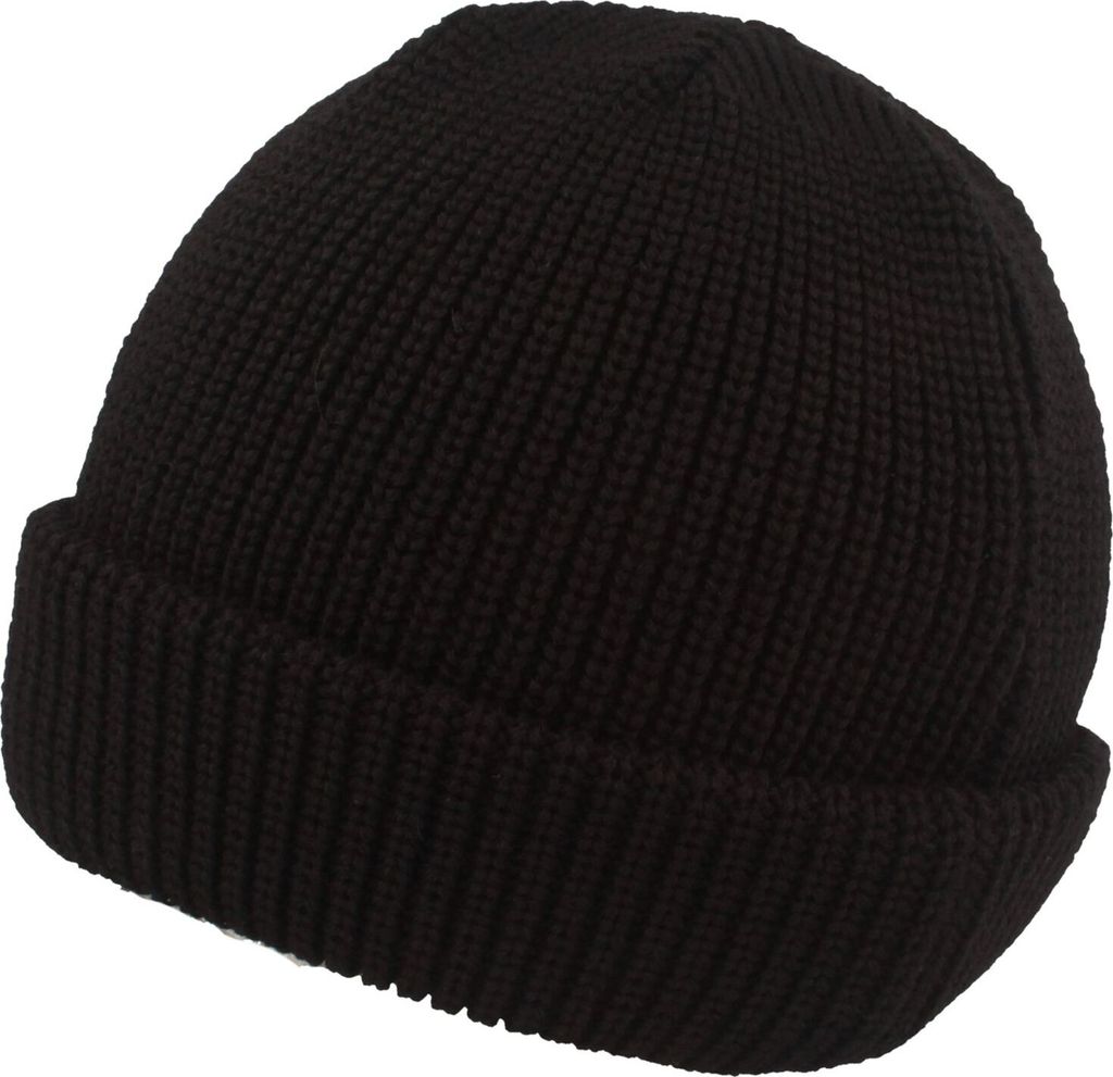 Strickmütze/Rollrand/Fleece/ Germany! Von Hut-Breiter, schwarz, Gr. XXL