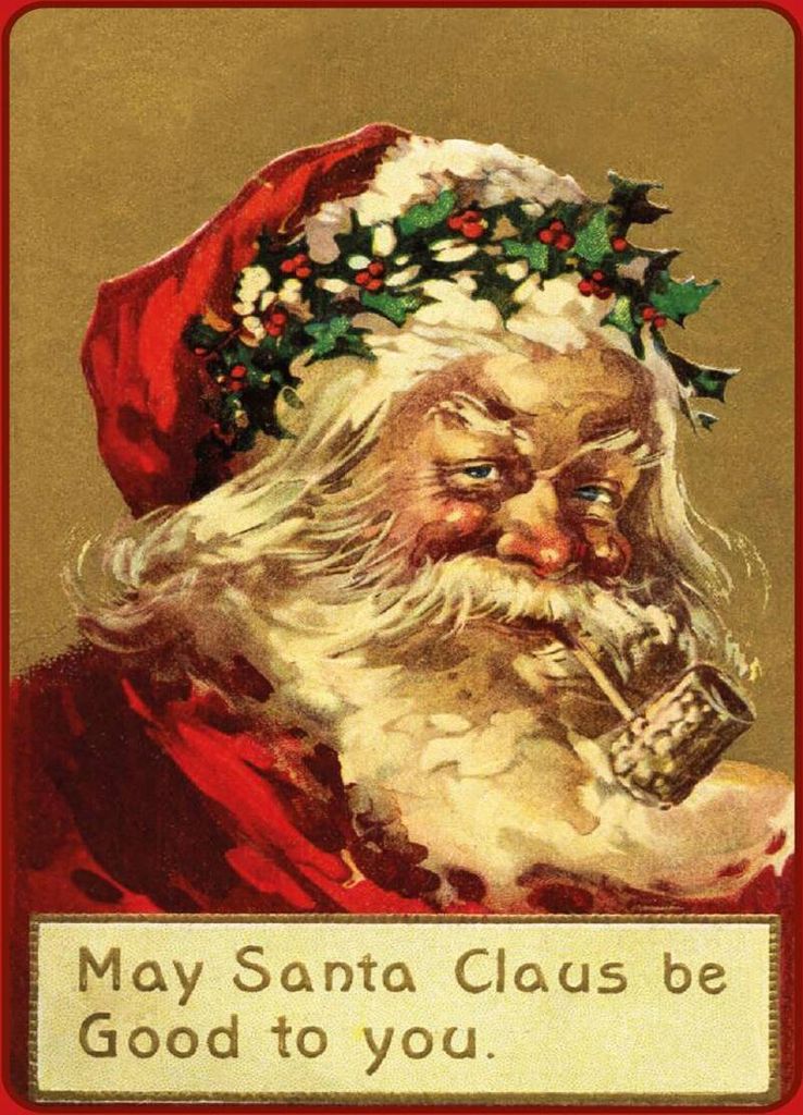 vianmo Holzschild 40x30 cm Christmas Santa Claus lustig