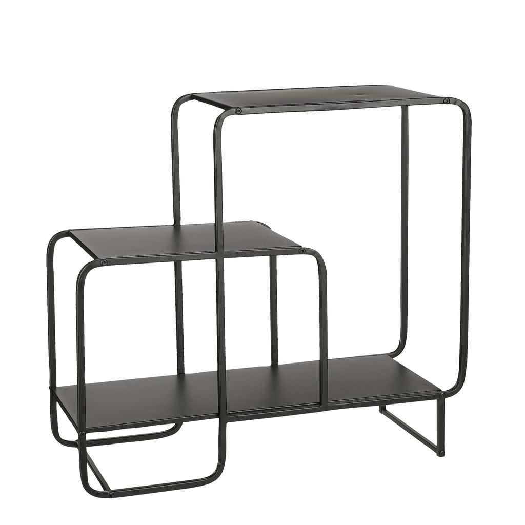Mica Decorations Jules Hängeschrank - L70 x B30 x H76 cm - Metall - Schwarz