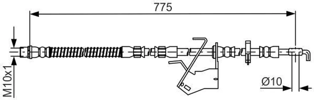 Flexible de frein anti-fuite OE 4806K5 pour corriger une pédale molle