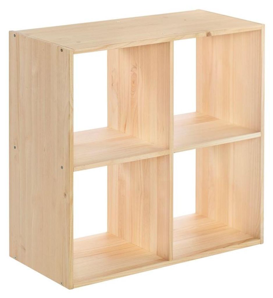 Astigarraga Kit Line Dinamic Modulares Regal Würfel Holzregal,Fächer:2x2 (70,8x70,8x33cm)