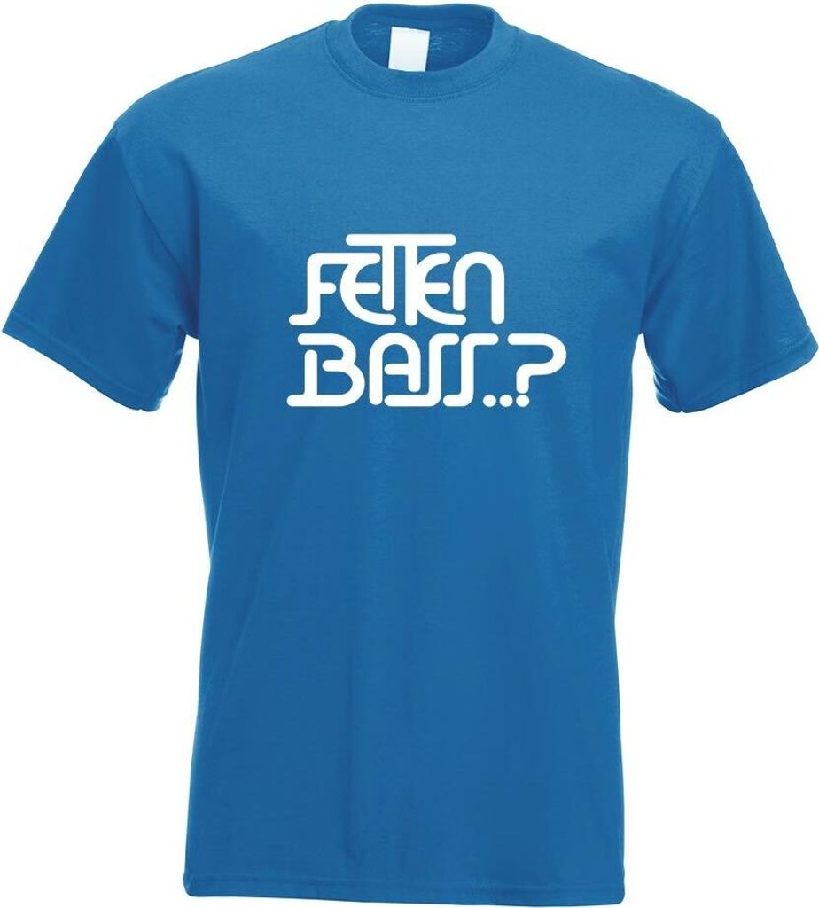 Kiwistar - T-Shirt - royal - Fetten Bass Motiv Bedruckt Funshirt Design Print - mit Motiv Bedruckt - Funshirt Design - Sport - Freizeit - Herren - M