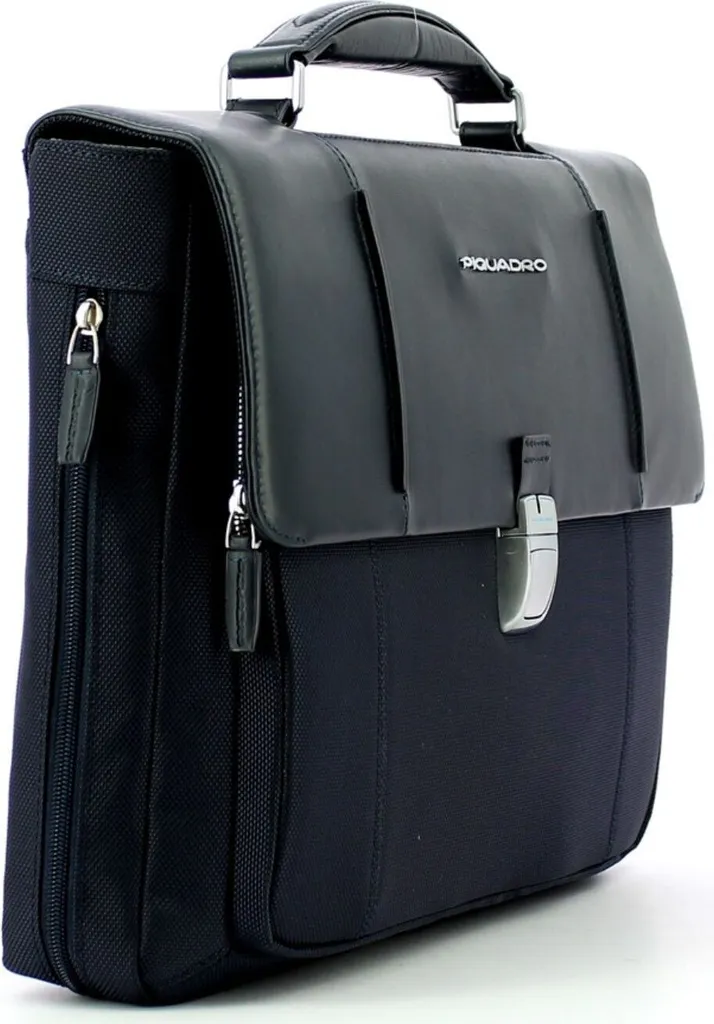 Porte-documents A4 en cuir bleu Piquadro CA3111LK2 pour professionnel