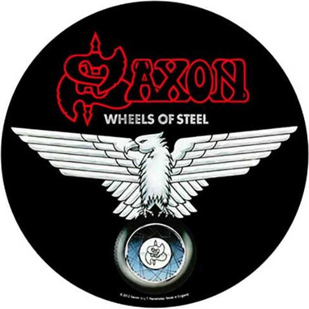 Saxon Wheels of Steel Aufnäher zum Aufnähen 29 cm