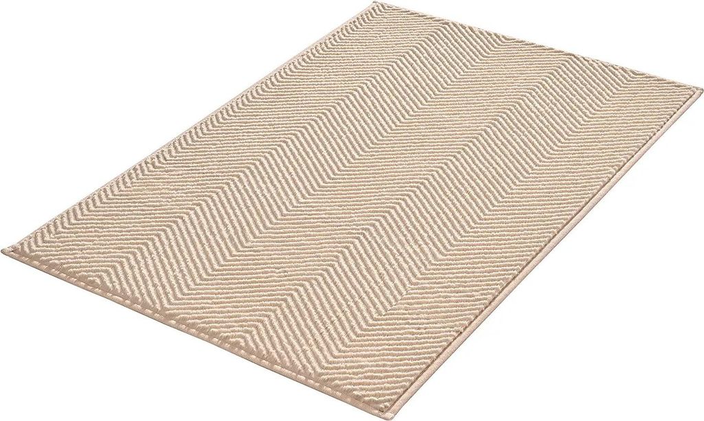 Kleine Wolke Badteppich Zigzag Sandbeige 70x120 cm