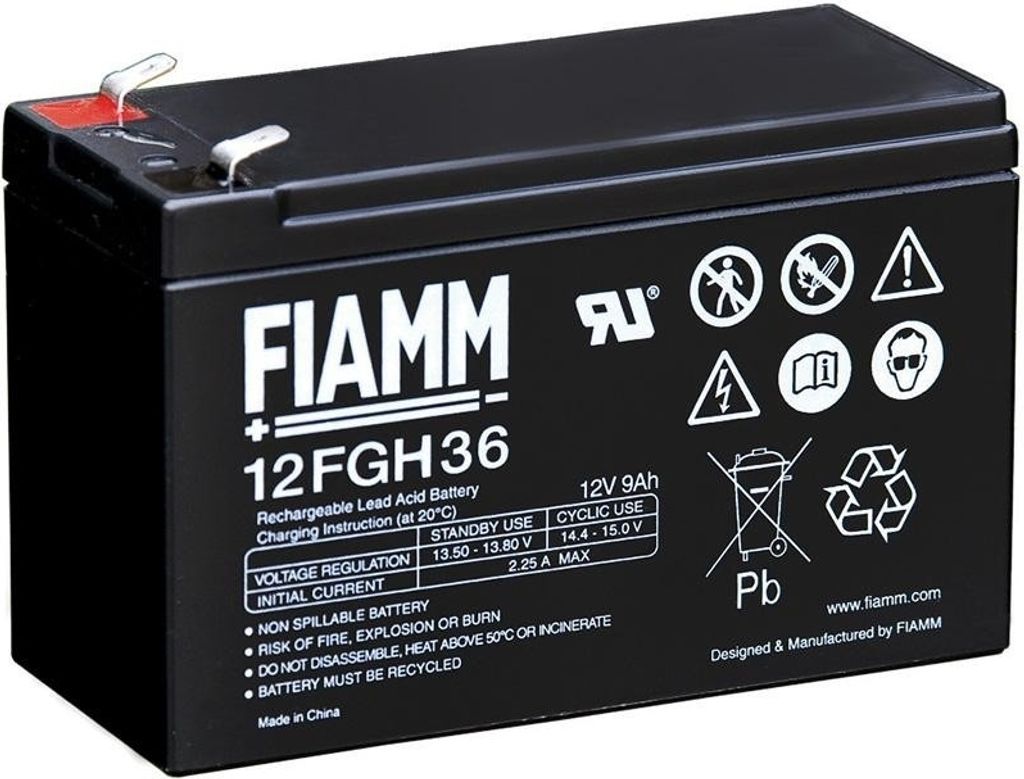 FIAMM Fiamm olověná baterie 12 FGH 36 12V/9Ah