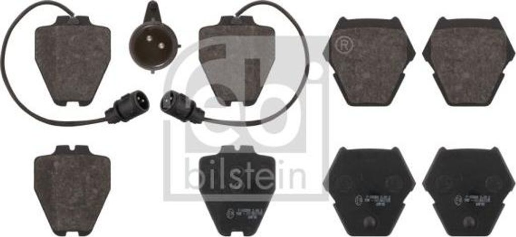 FEBI BILSTEIN 16763 Bremsbelagsatz, Scheibenbremse OE 4D0698151AE kompatibel mit A8 4D