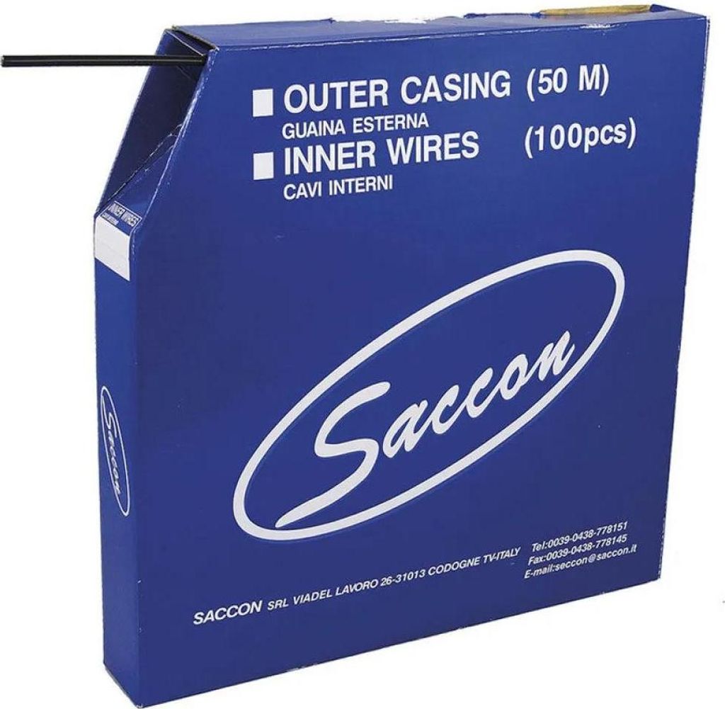 Saccon Schaltzugummantelung 50 M Blau  Blau One Size Produktbild 