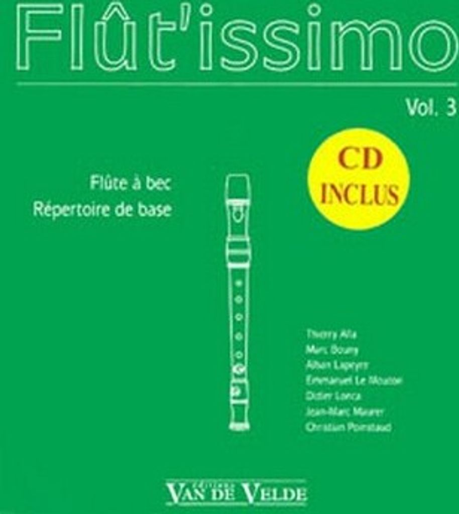 Flût'issimo vol.3 (+CD) pour flûte à bec
