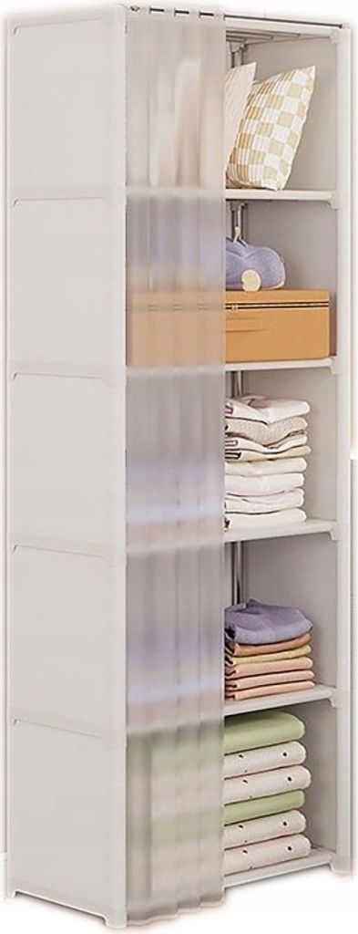 Modularer klappbarer Kleiderschrank Kleiderbügel Kleiderschrank Metall 155x28x40 cm