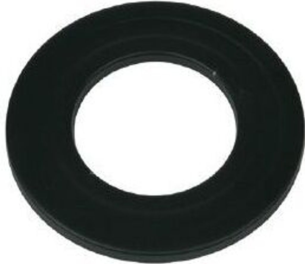 Schwarz emaillierte Rosette - Durchmesser 80 mm