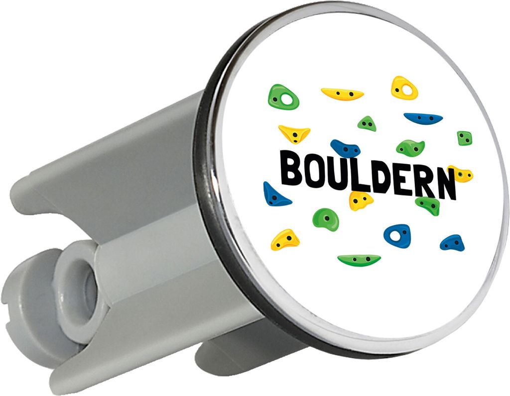 Huuraa Waschbeckenstöpsel Bouldern Kletterwand 4cm höhenverstellbar Abflussstopfen Geschenkidee