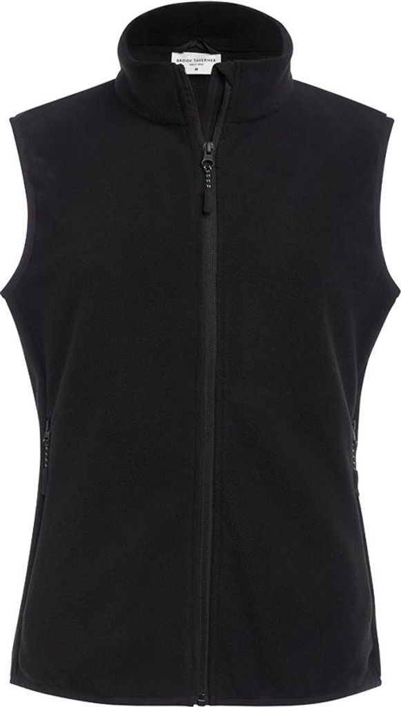 Brook Taverner - "Savannah" Weste für Damen, Fleece PC7963 (S) (Schwarz)