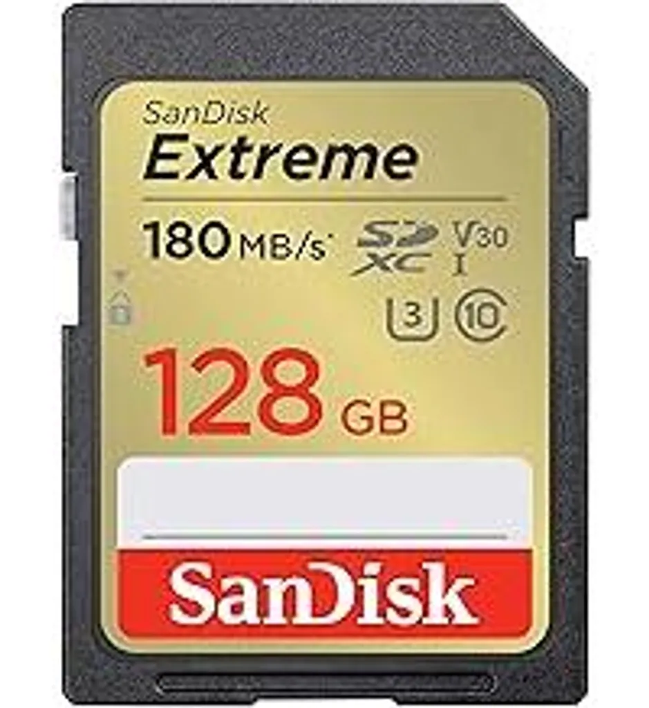 SanDisk Extreme 128GB SDXC 180MB/s: La SD definitiva per Video 4K UHD