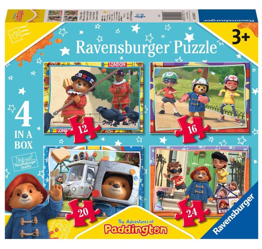 puzzle 4 in 1 | Orso Paddington | Ravensburger | Puzzle per Immagine del prodotto 