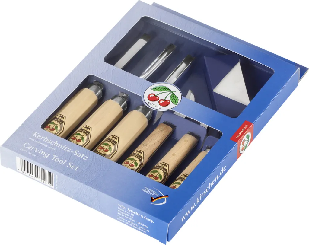 Kirschen 3427000 Set Intaglio Legno Professionale - 7 Pezzi Made in Germany
