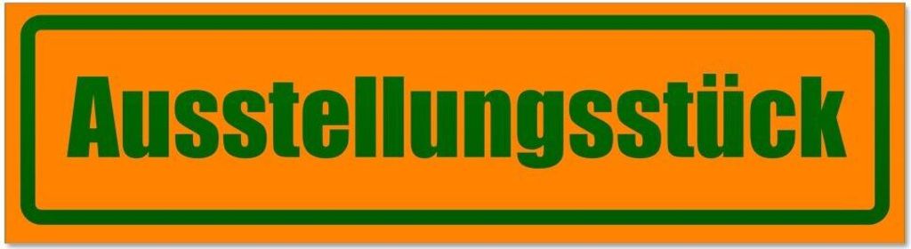 Kiwistar - Autoaufkleber - Orange - Grün - 45 x 12 cm - Ausstellungsstück invertiert - Hinweis Aufkleber Sticker für Auto, Kfz, Fahrrad, PKW, LKW
