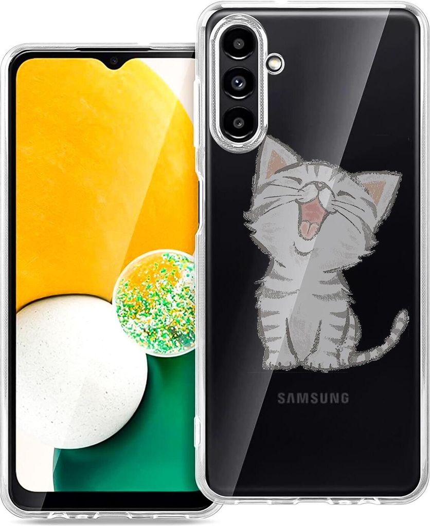 Conie Aufdruck Silikon Schutzhülle für Samsung Galaxy A13 Produktbild 