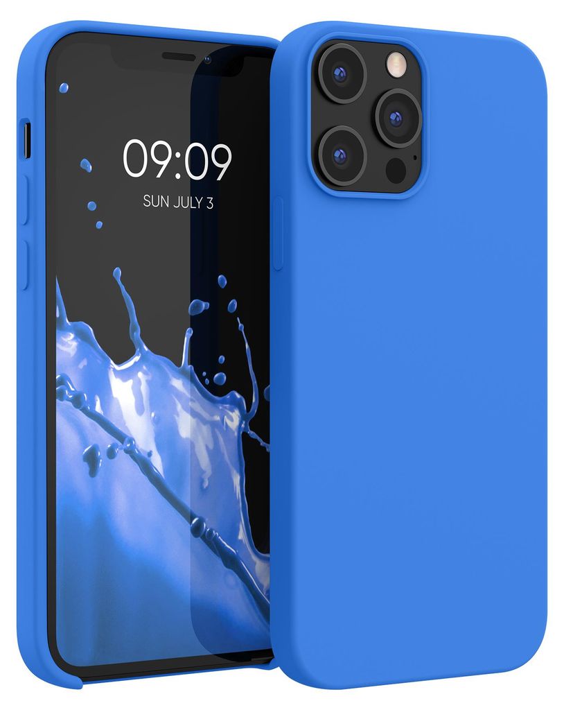 kwmobile Handyhülle für iPhone 12 Pro Max Hülle, für iPhone 12 Pro Max Case - Hülle Silikon - kabelloses Laden - Sea Breeze